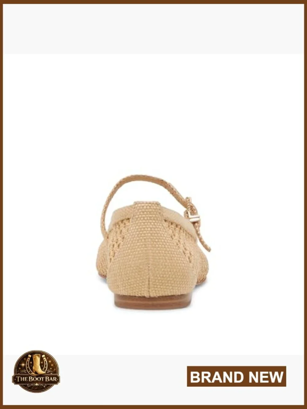 Raffia Ballet Flats with Buckle Design, Casual Wingtip Toe Flats